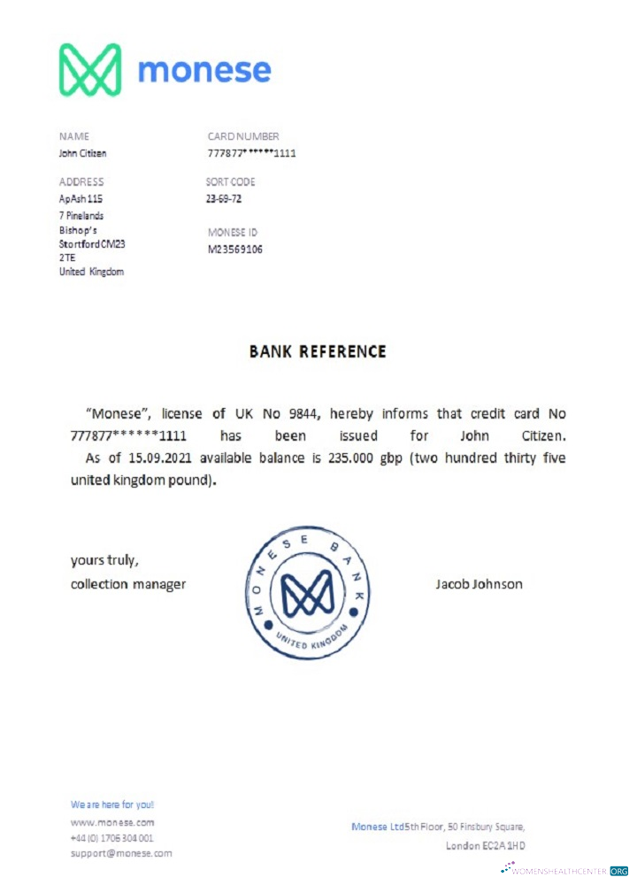 Download United Kingdom Monese reference Photoshop template